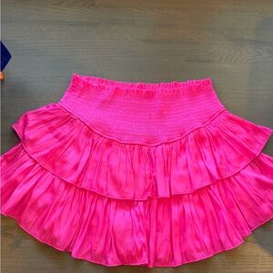 Bright Pink Ruffle Skirt